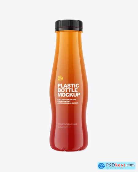 Glossy Plastic Bottle Mockup 84670