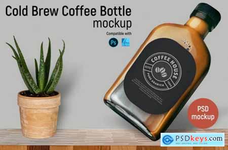 Cold Brew Coffee Bottle Mockup