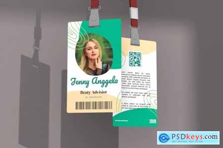 Organic  ID Card Template