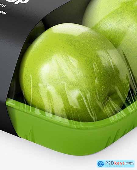 Tray with Green Apples Mockup 84581