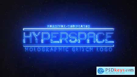 Hyperspace - Holographic Glitch Logo 25366690