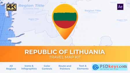 Lithuania Map - Republic of Lithuania Travel Map 32558885