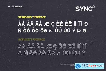 SYNC - Modern Sans Serif Font