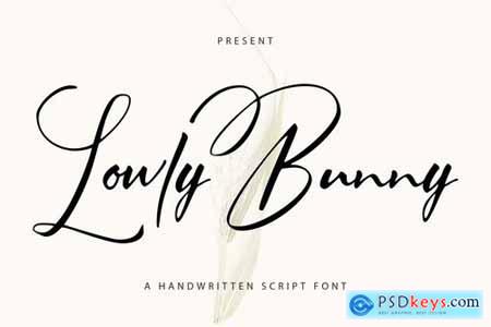 Lowly Bunny Handwritten Script Font