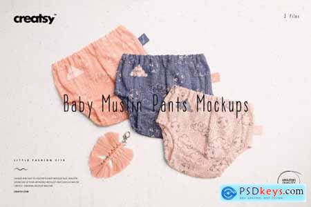Baby Muslin Pants Mockup Set 6178115