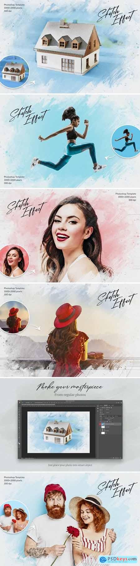 Sketch Effect - Photoshop Template