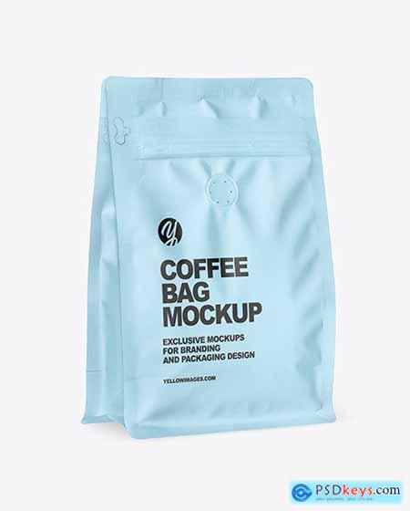 Matte Coffee Bag Mockup 84835