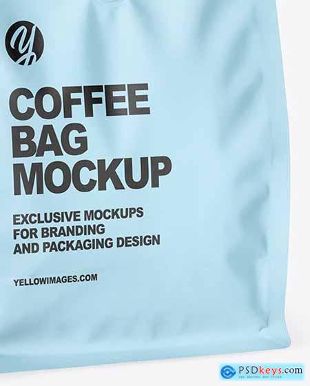 Matte Coffee Bag Mockup 84835