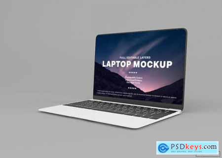 Modern laptop mockup