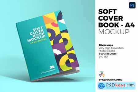 Soft Cover Book Mockup - A4 6126932