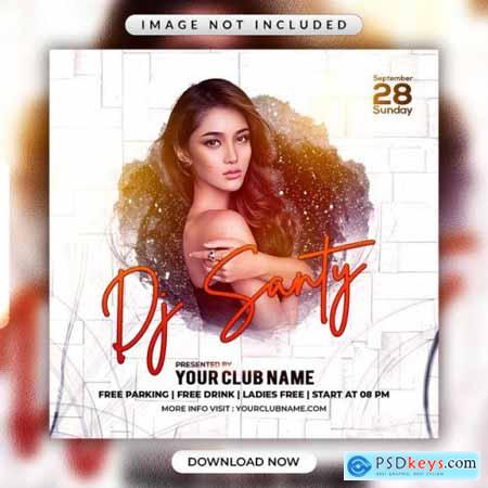 Party flyer banner template