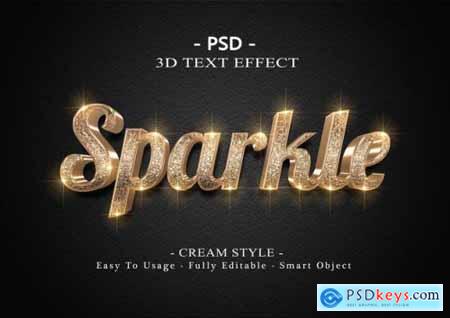 3d sparkle text effect