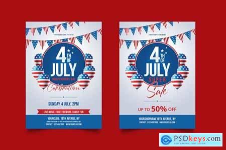4th of July Celebration - Sale Flyer Poster
