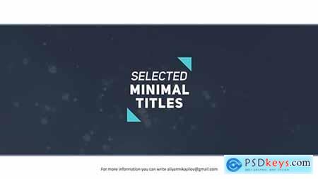 Selected Titles 4 - 40 Minimal Intro 20370347
