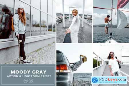 Moody Grey Photoshop Action & Lightrom