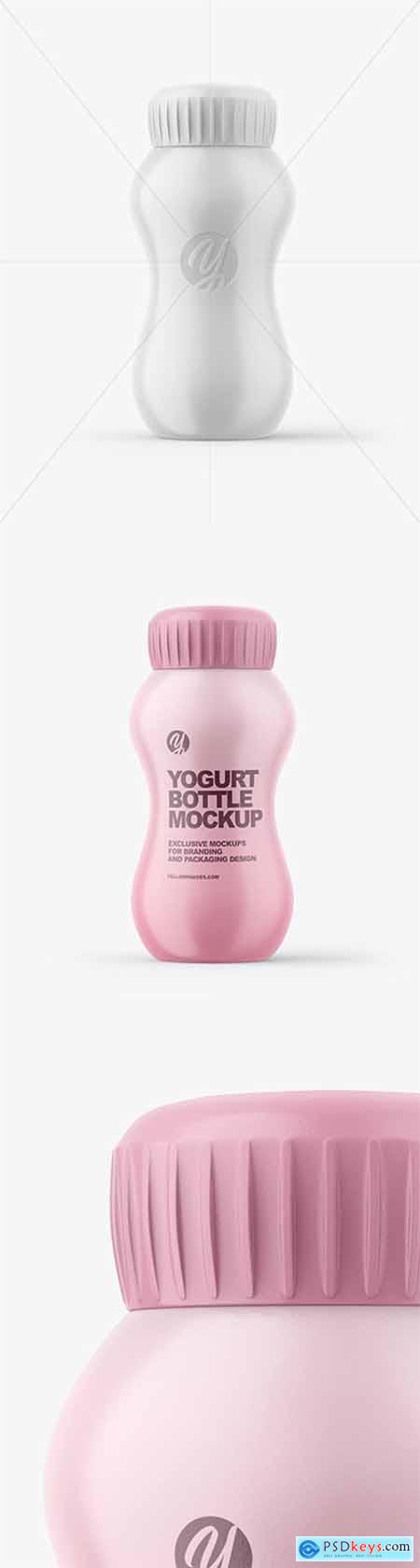 125ml Matte Yogurt Bottle Mockup 80742