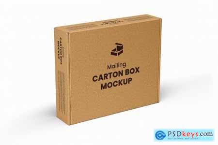 Mailing Carton Box Mockup - 9 views 6232567