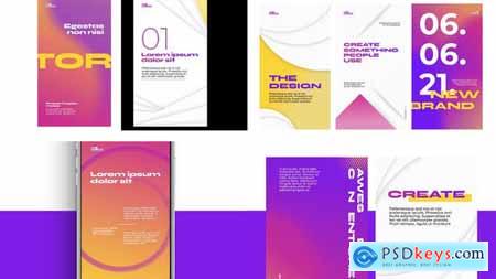 Bright Abstract typography stories 32690984