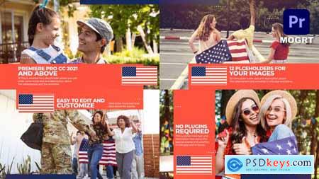 USA Patriotic Celebration Slideshow MOGRT 32640134