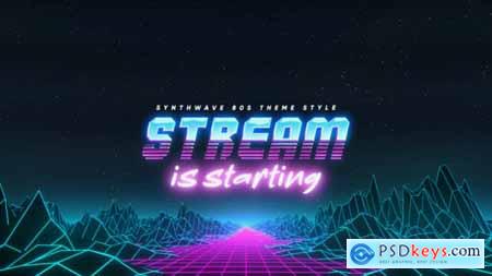 Synthwave 80s Streamer Package 32351446