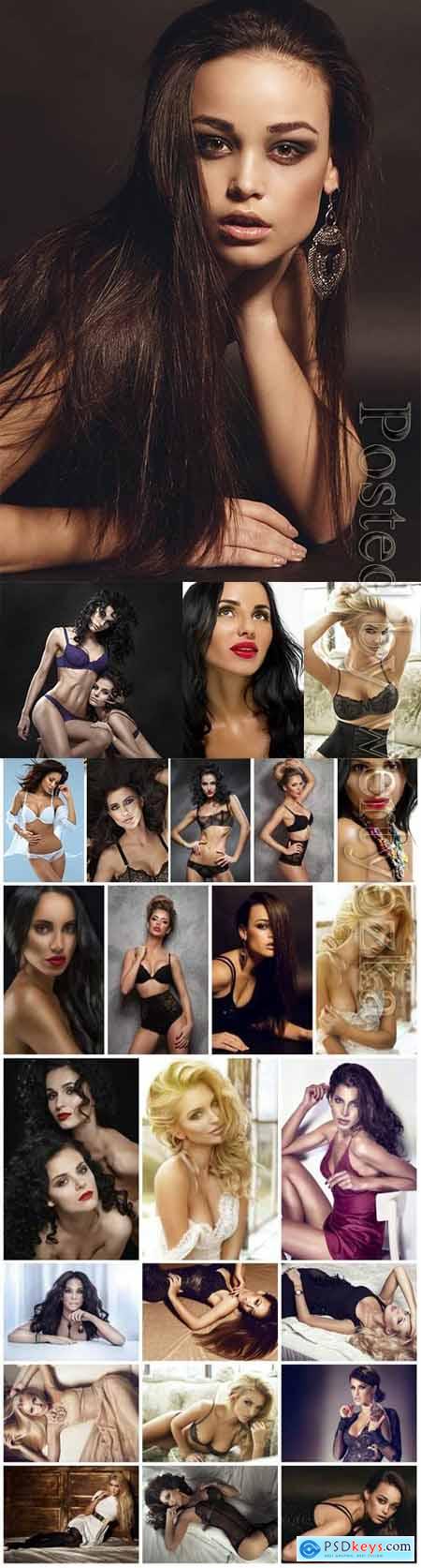 Luxury women in lingerie posing stock photo vol 21
