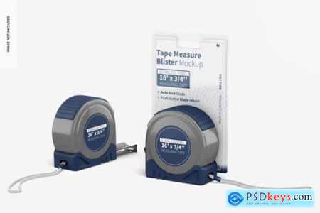 Tape measure blister mockup