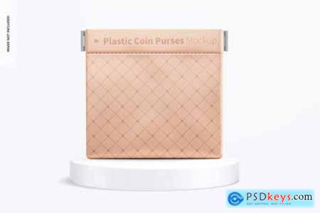Plastic coin purse mockup