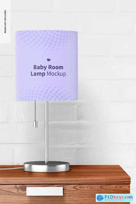Baby room lamps mockup