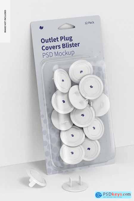 Outlet plug covers blister mockup