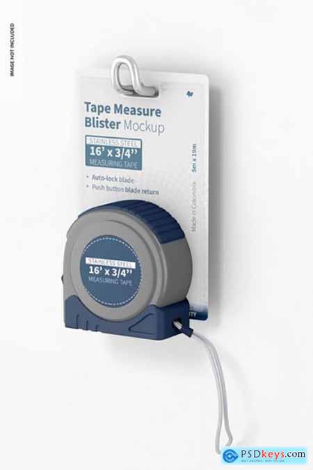 Tape measure blisters mockup