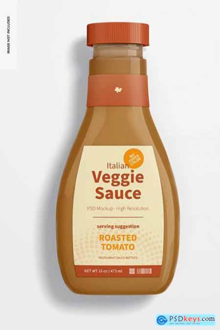 16 oz italian veggie sauce bottles mockup