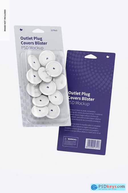Outlet plug covers blister mockup