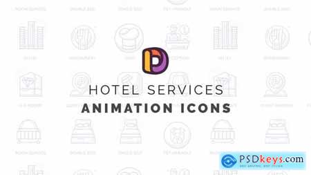 Hotel services - Animation Icons 32812451