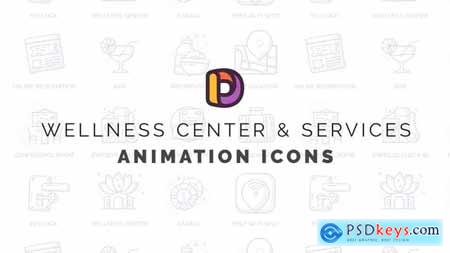 Wellness center & Services - Animation Icons 32812829