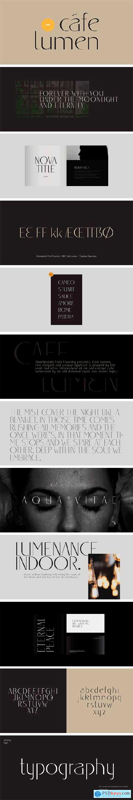 MBF Cafe Lumen Font