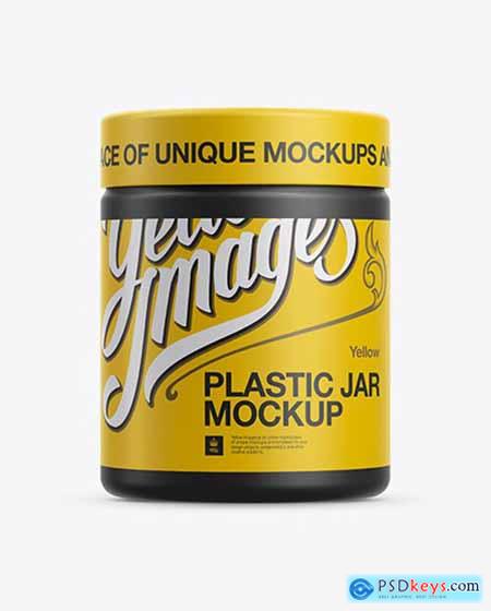 Matte Plastic Jar Mockup 12271