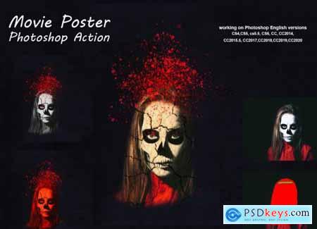 Movie Poster Photoshop Action 5291440