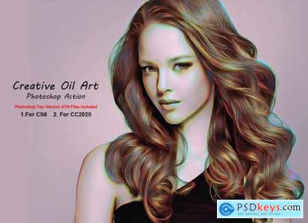 Creative Oil Art Photoshop Action 5334266