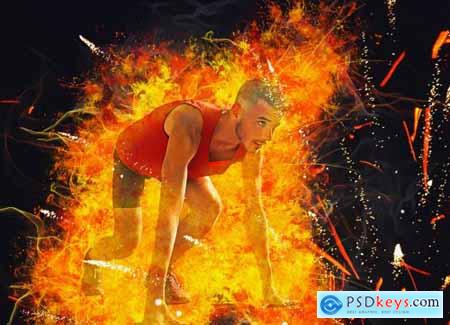 Fire Effect Photoshop Action 5260846