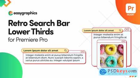 Retro Search Bar Lower Thirds for Premiere Pro 32806614