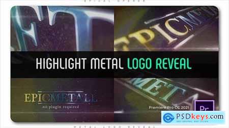 Highlight Metal Logo Reveal 32798681