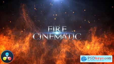 Fire Cinematic Titles DaVinci Resolve 32712097