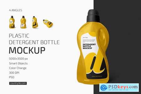 Plastic Detergent Bottle Mockup Set 6193407
