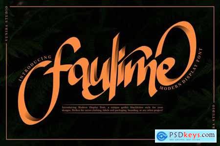 Faulime Modern Display Font