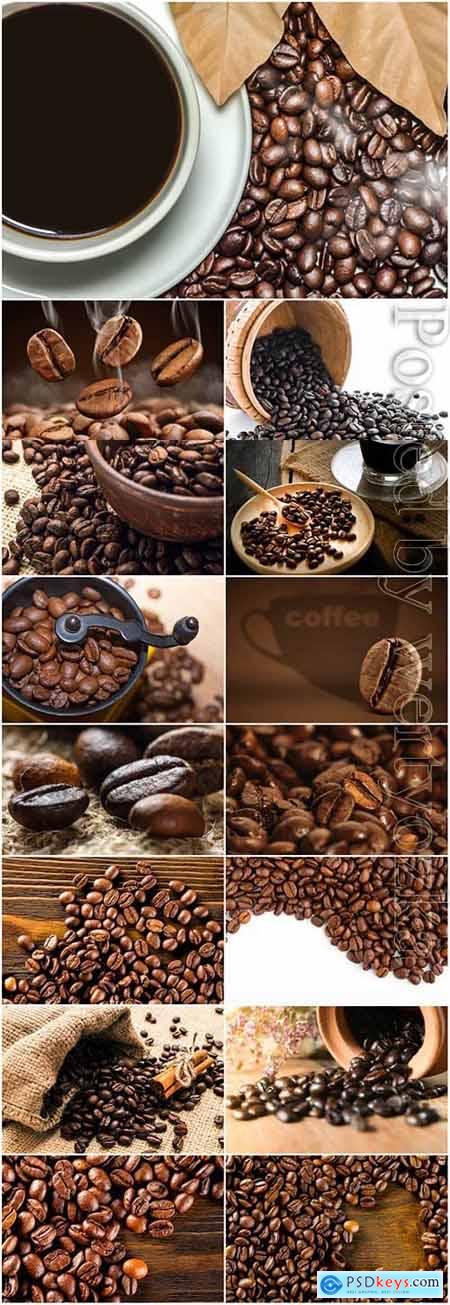 Coffee grinder and coffee beans stock photo