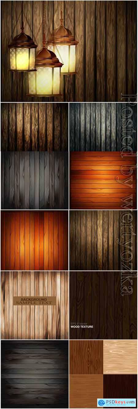 Seamless wood texture in vector