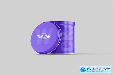 Small Tin Jar Packaging Mockup 6263945