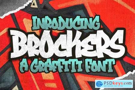 Brockers Urban Graffiti Art Business Font