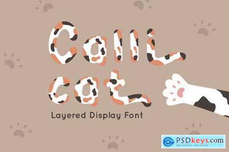 Calli Cat - Layered Display Font