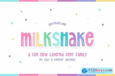 Milkshake Font Family